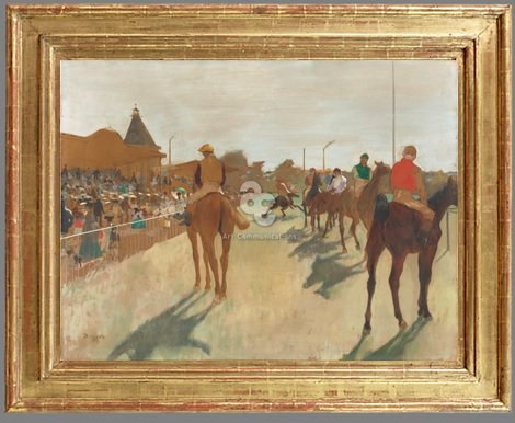 観覧席前の競走馬》(1866‐68) – 美術館所蔵・オークションハウス取扱い