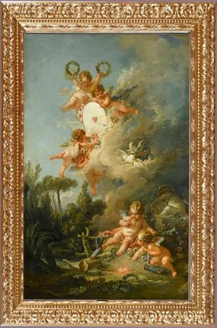 アモールの的》(1757) – 美術館所蔵・オークションハウス取扱い絵画の
